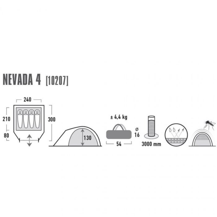 Yüzük - High Peak Nevada 4 kişilik çadır 10207 - Görsel 5