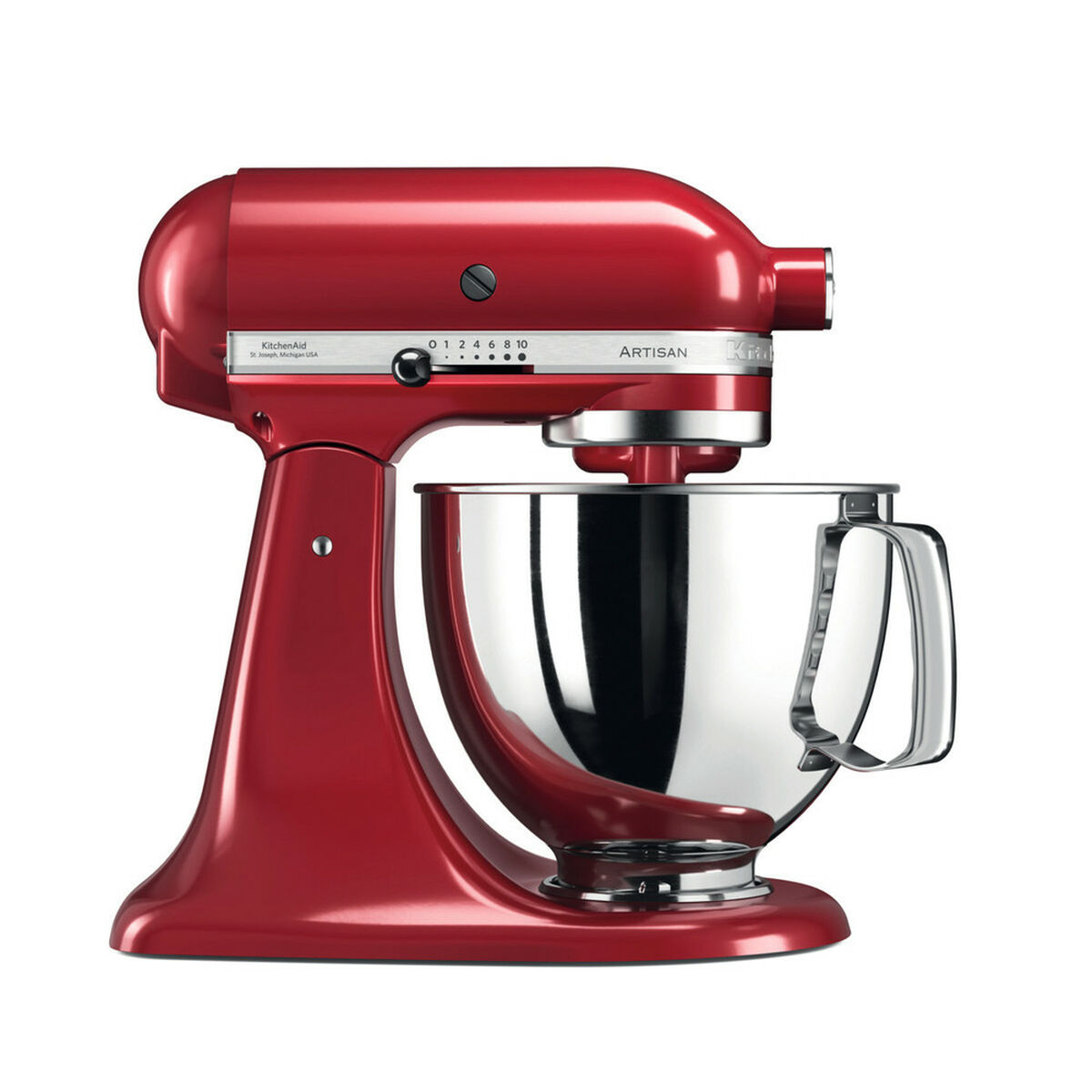 food-processor-kitchenaid-5ksm125eer-red-300-w-4-8-l_1062438 KitchenAid 5KSM125EER 4.8 L 300 W Kırmızı Mutfak Mikseri (Blender) - Görsel 1